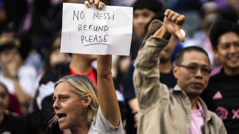 Lionel Messi no-show ignites booing and calls for refunds at Inter Miami match in Hong Kong