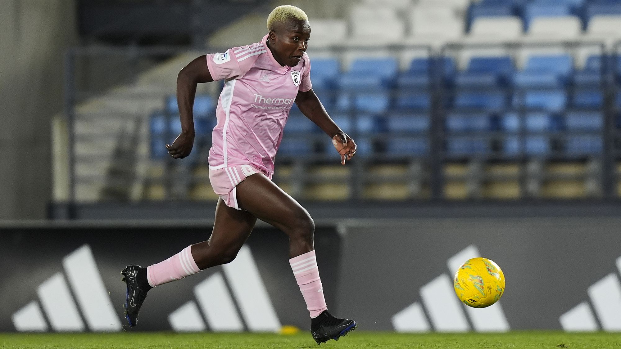 Kundananji dribbles the ball against Real Madrid in a Liga F match last month.