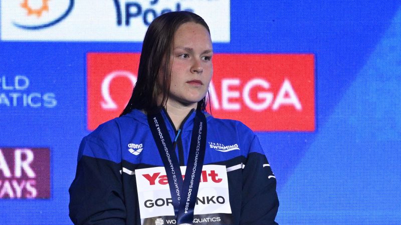 Israeli swimmer booed after runner-up finish at World Aquatics Championships