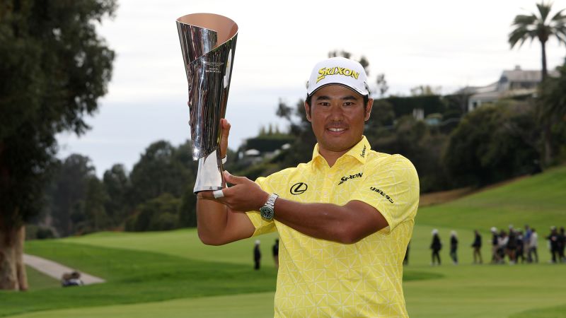 ‘The best I’ve seen’: Hideki Matsuyama overturns six-shot deficit to win Genesis Invitational