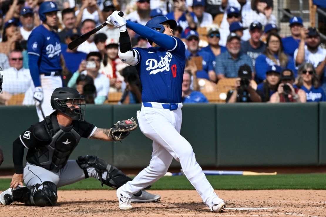 It was the first time Ohtani had stepped up to the plate since elbow surgery.