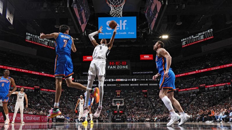 Victor Wembanyama makes more history in San Antonio Spurs win over Oklahoma City Thunder