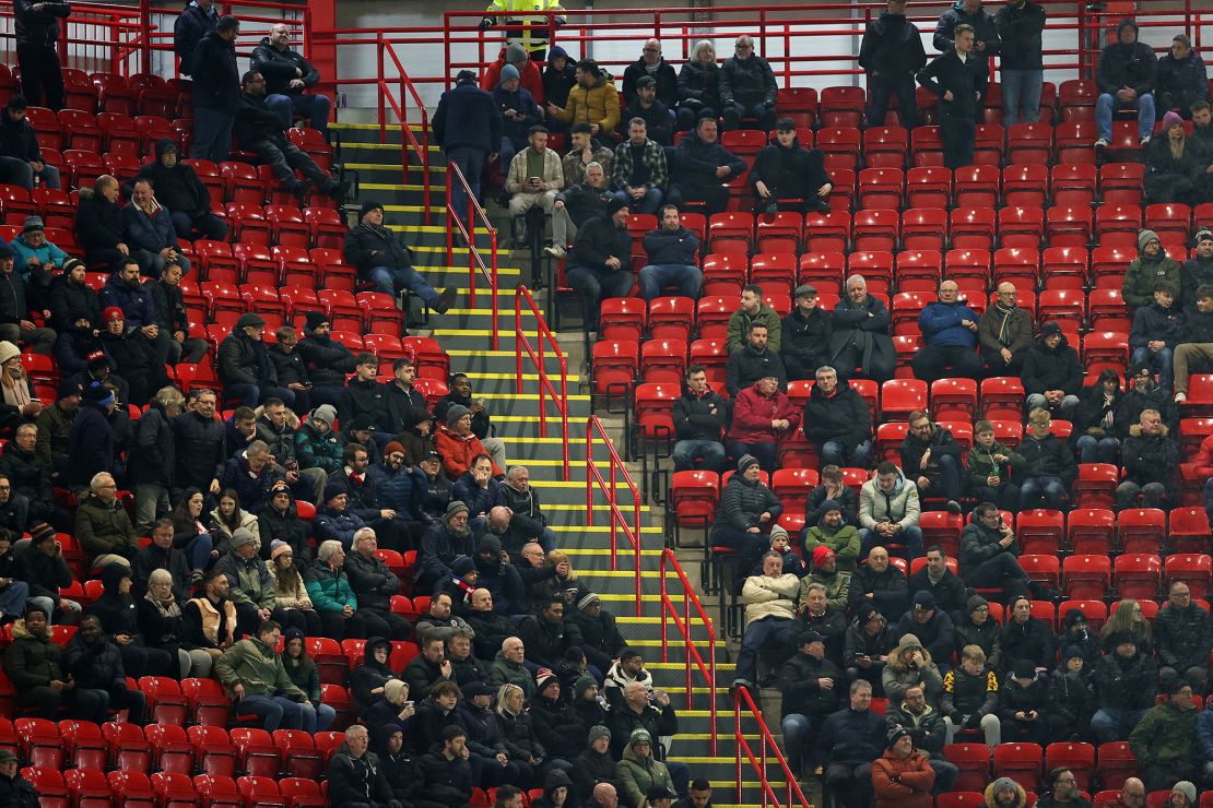 Many Sheffield United fans left before the end of the match at Bramall Lane.