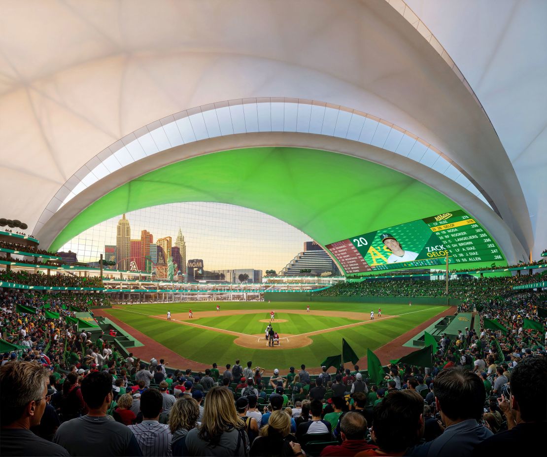 The ballpark will have views of the Las Vegas skyline.