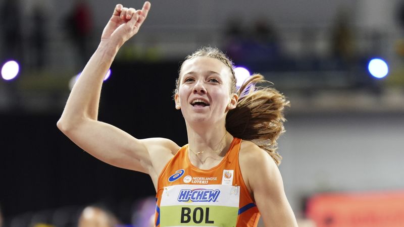 Dutch star Femke Bol sets second 400-meter indoor world record in two weeks