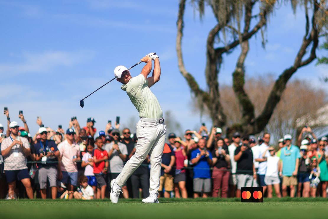 McIlroy hits a tee shot at last week's Arnold Palmer Invitational in Orlando, Florida.