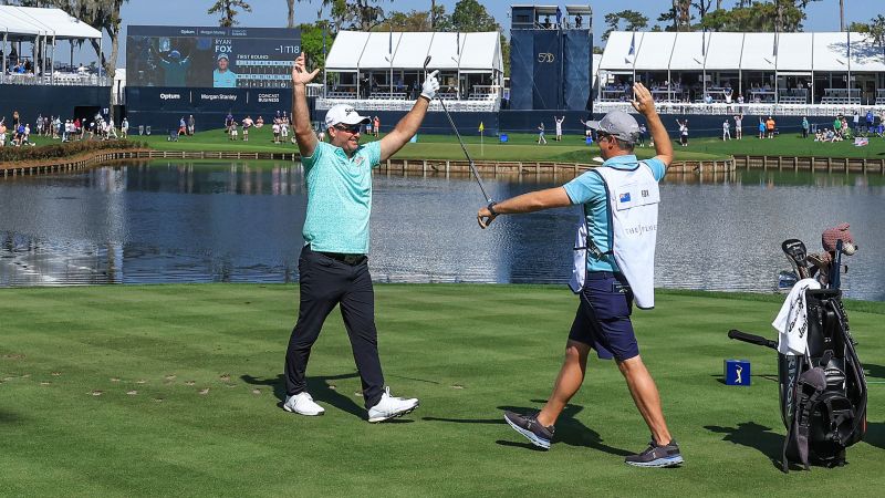 Ryan Fox achieves unprecedented feat with rare hole-in-one on iconic TPC Sawgrass 17th hole