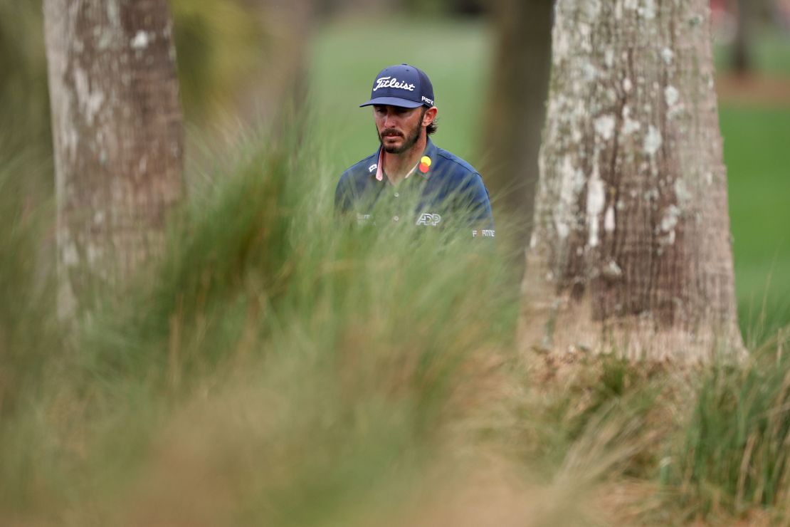 Homa walks the 14th fairway during the third round of The Players Championship at TPC Sawgrass.