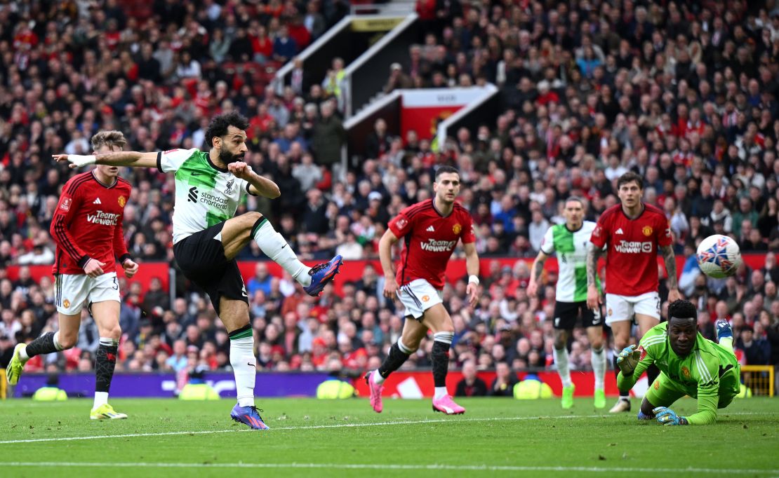 Salah lashes home his team's second.