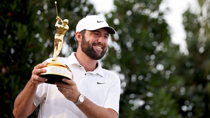 Scottie Scheffler becomes first to ever defend Players Championship after Wyndham Clark’s crucial putt lips out