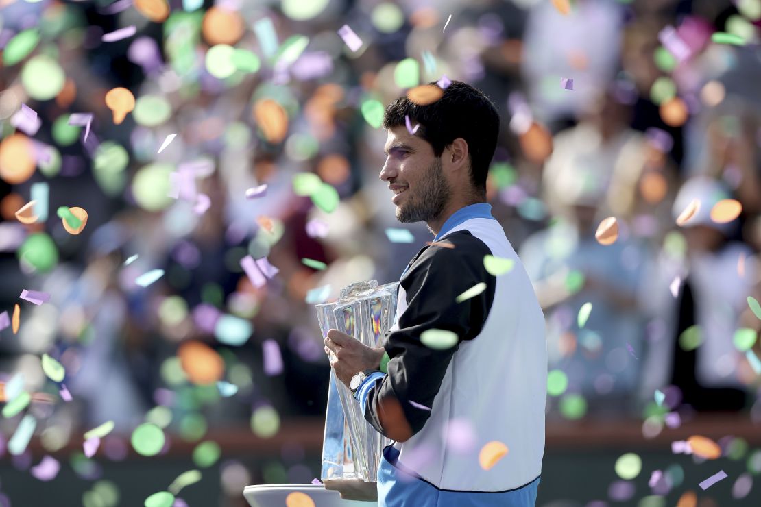 This was Alcaraz's first ATP Tour title since winning Wimbledon last year.