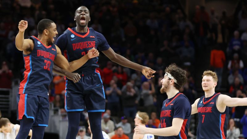 No. 11 seed Duquesne outlasts No. 6 seed BYU in NCAA tournament