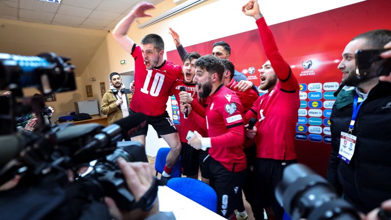 Georgia celebrates in style after historic Euro 2024 qualification