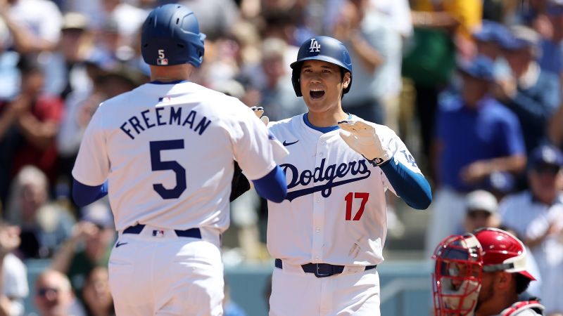 Shohei Ohtani given ovation by fans at home debut as Dodgers cruise past Cardinals on Opening Day