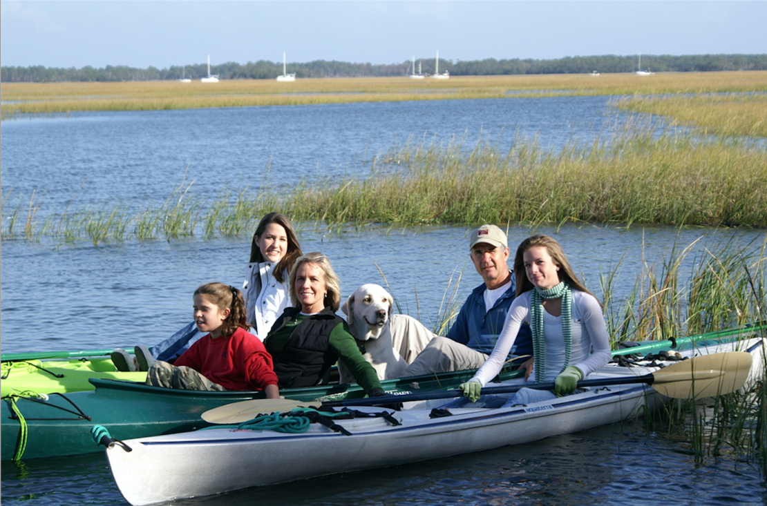 The Weeds kayaking the Intracoastal Waterway in St. Augustine, Florida.