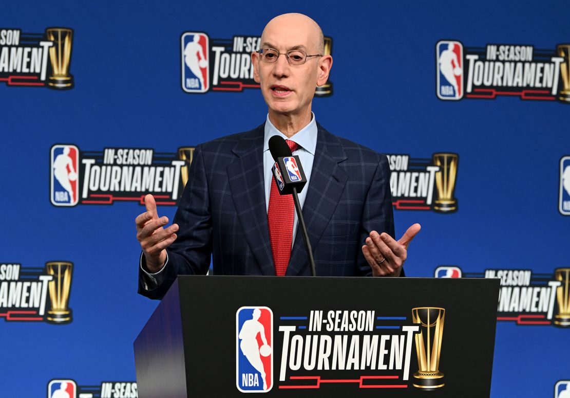 NBA commissioner Adam Silver says he 'worries for young people', but the NBA is embracing the world of sport betting.