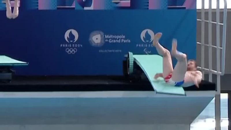 French diver laments toe-curling fall ‘in front of the president, in front of the whole of France’