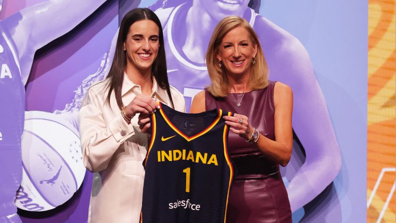 ‘Once in a lifetime’: What Caitlin Clark said after being selected at No. 1 in the WNBA draft