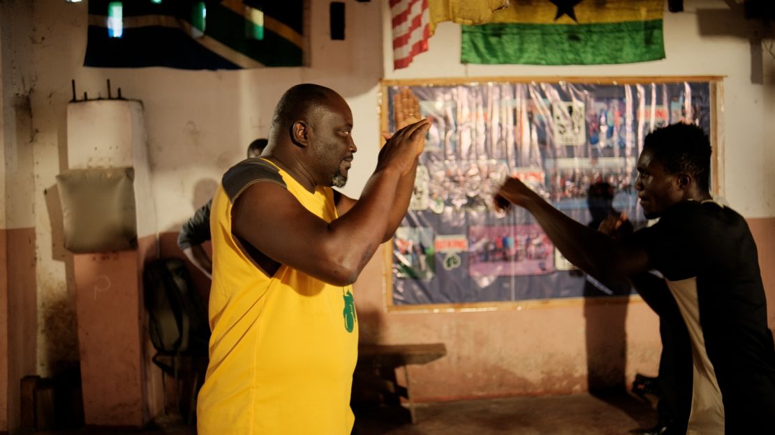 Charles Quartey, left, was a well-known amateur fighter.