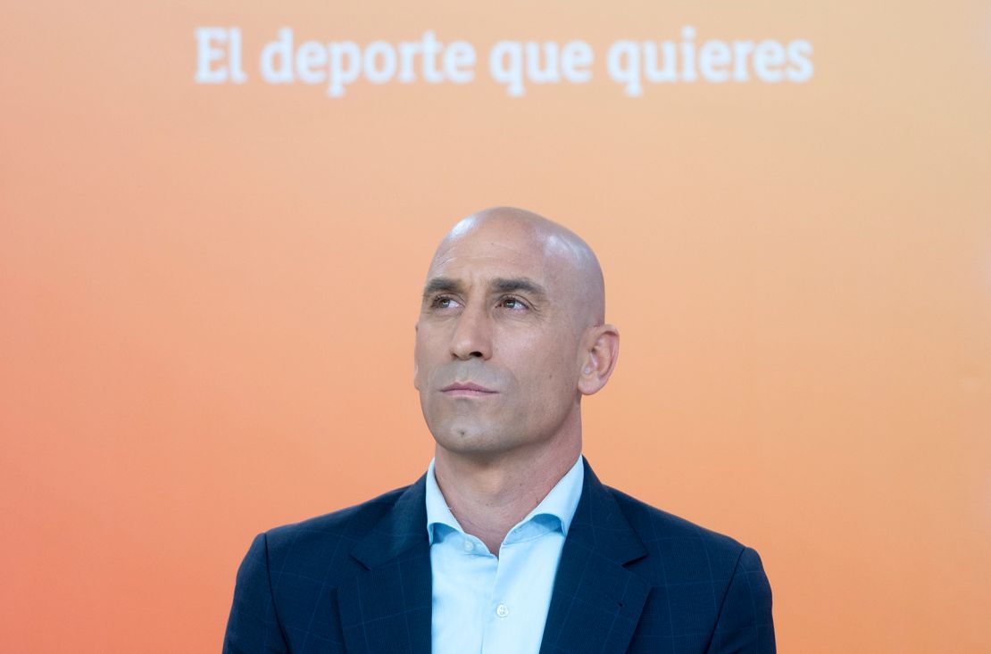 Luis Rubiales attends a ceremony on October 14, 2022, in Madrid Spain.