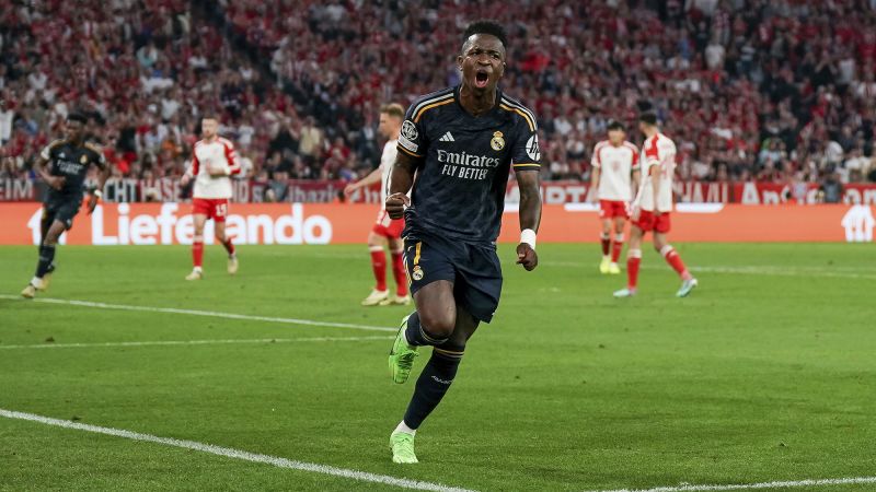 Behind Vinícius Jr. brace, Real Madrid earns crucial draw against Bayern Munich in Champions League semifinal