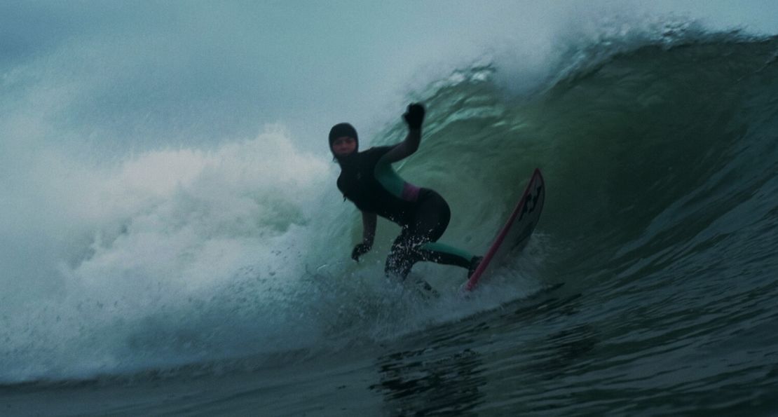 Speak now surfs with a helmet.