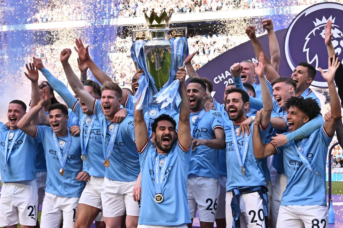 Manchester City has the chance to win an unprecedented fourth straight Premier League title.