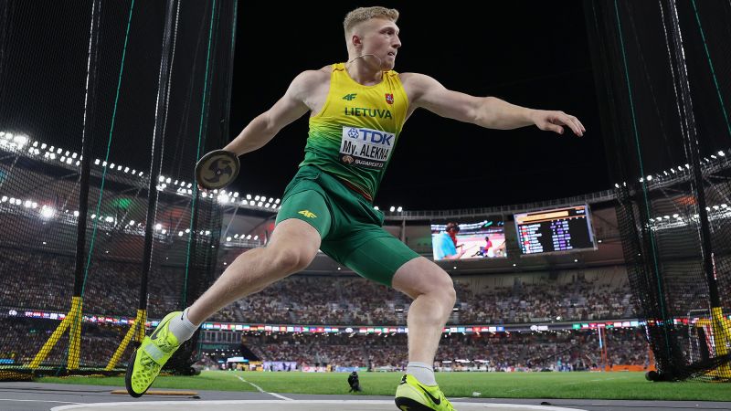 Lithuanian discus thrower Mykolas Alekna breaks longest standing men’s track and field world record