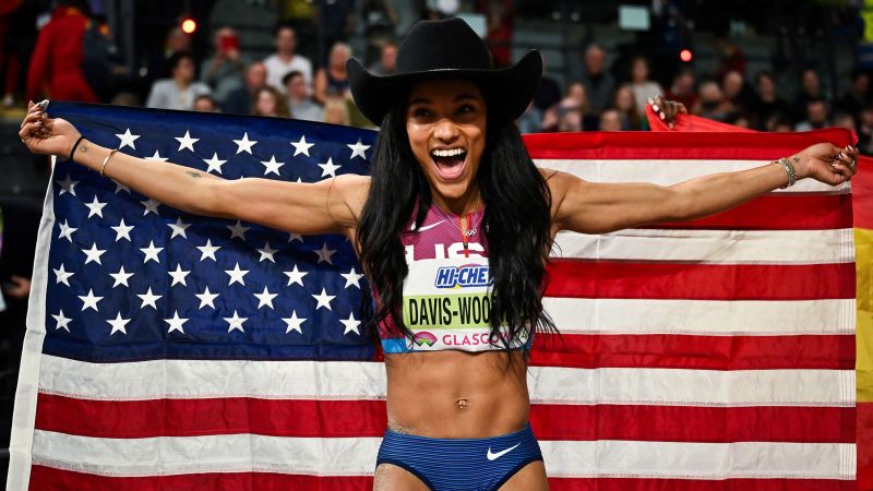 ‘My entire M.O. is have fun,’ says Tara Davis-Woodhall, the ‘free-spirited’ US long jump star