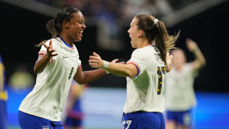 Teenager Jaedyn Shaw makes US soccer history as she continues to shine for the USWNT