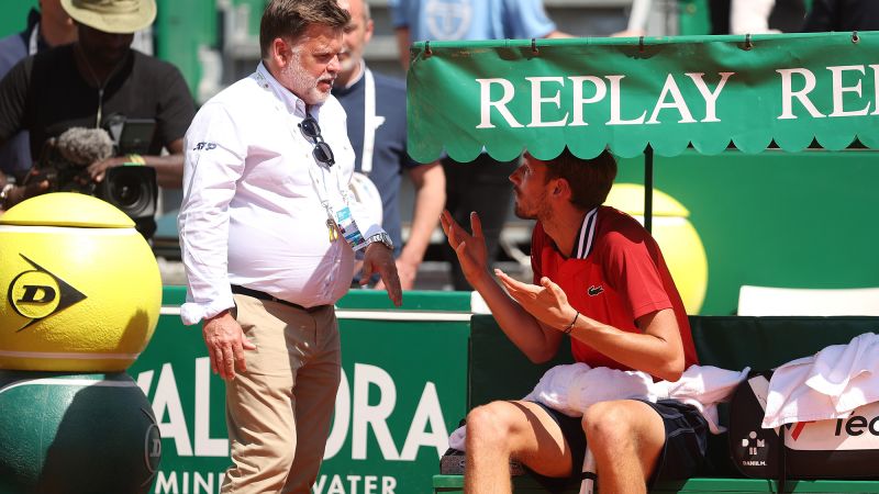 ‘Open your eyes’: Daniil Medvedev rants at officials for second successive day as Russian exits Monte-Carlo Masters