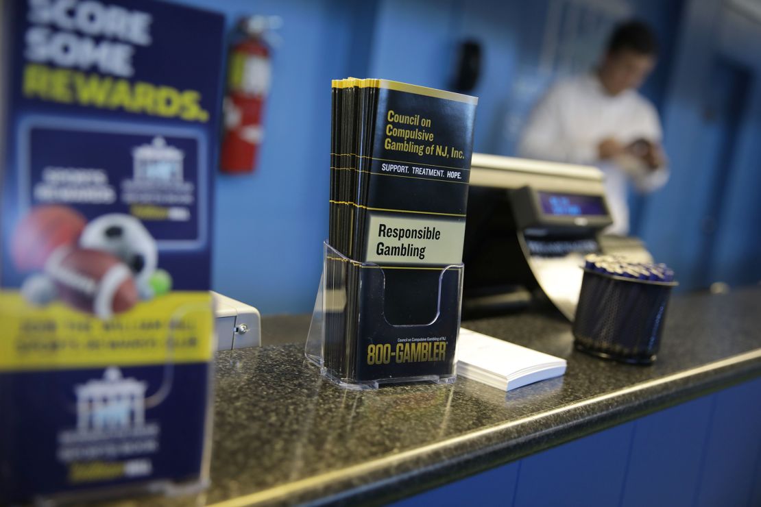 The Monmouth Park Sports Book is viewed on the first day of legal sports betting in the state, in Monmouth Park in Oceanport, New Jersey on June 14, 2018.