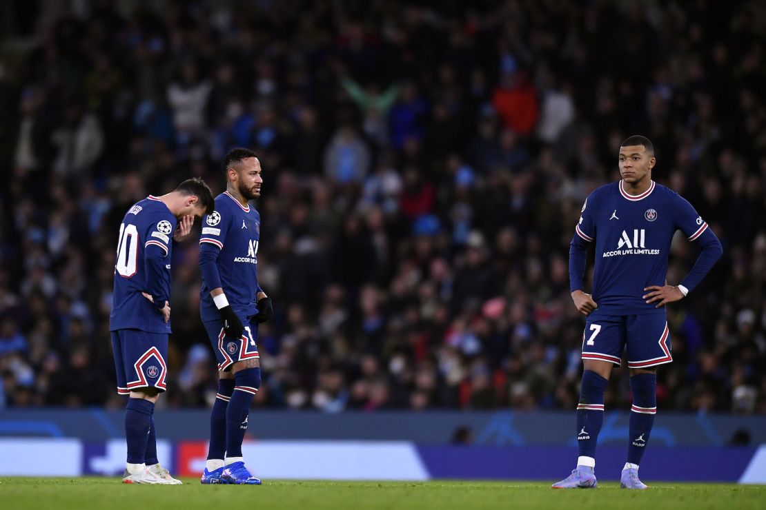 Lionel Messi, Neymar Jr. and Mbappé underwhelmed as PSG's front three.