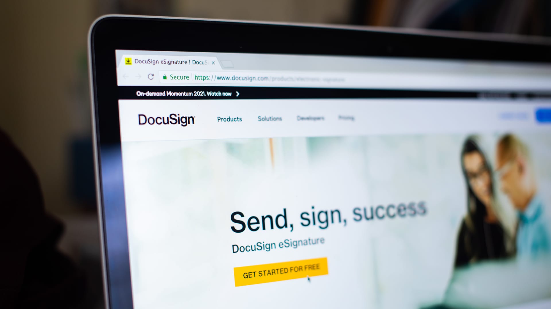 DocuSign chief says company focused on growing as a public entity after reports of private equity interest