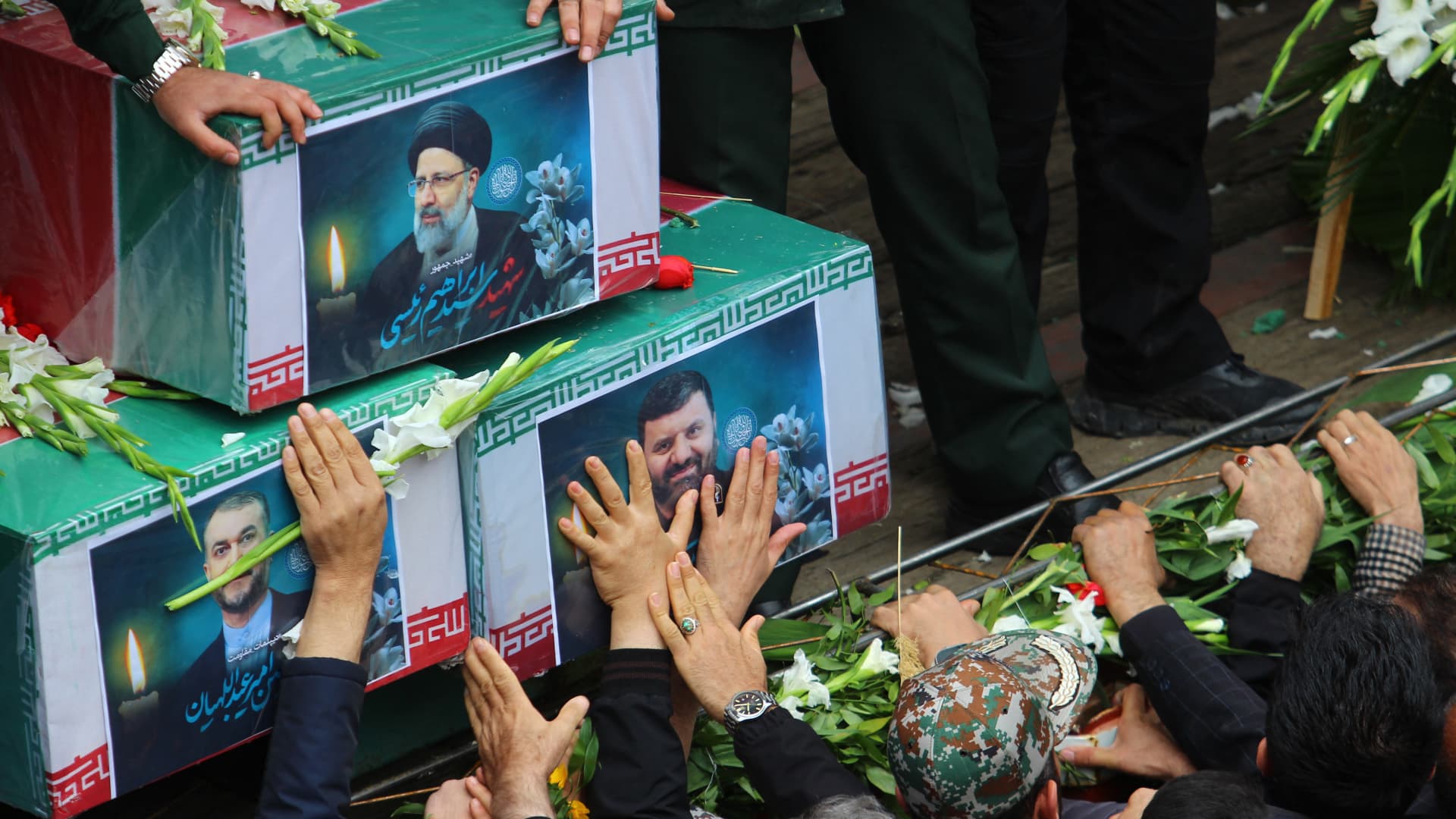 Iran begins days of nationwide funeral rites for President Ebrahim Raisi after helicopter crash