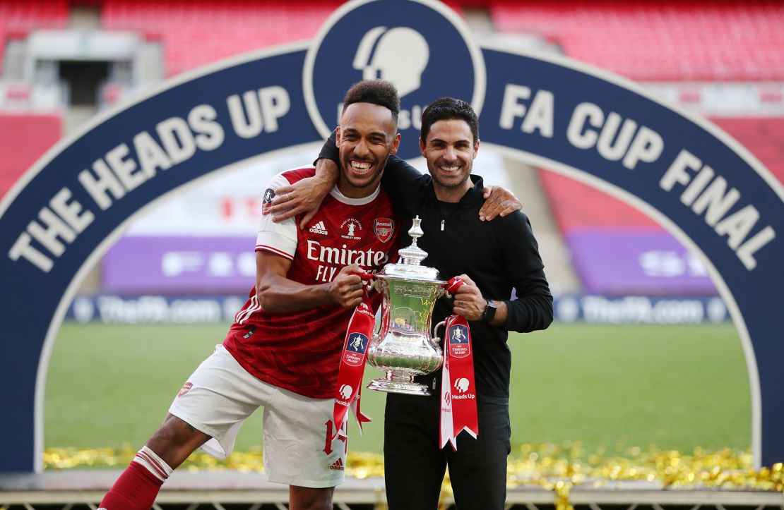 Arteta won the FA Cup with Arsenal in 2020.