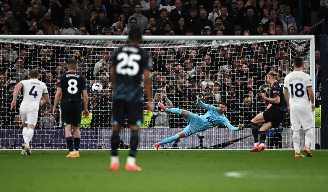 Haaland's second goal came from the penalty spot in the closing minutes of the match.