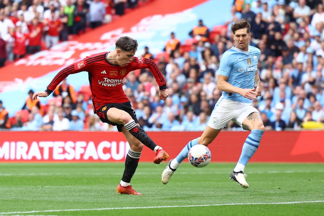 Alejandro Garnacho scored Manchester United's first goal.