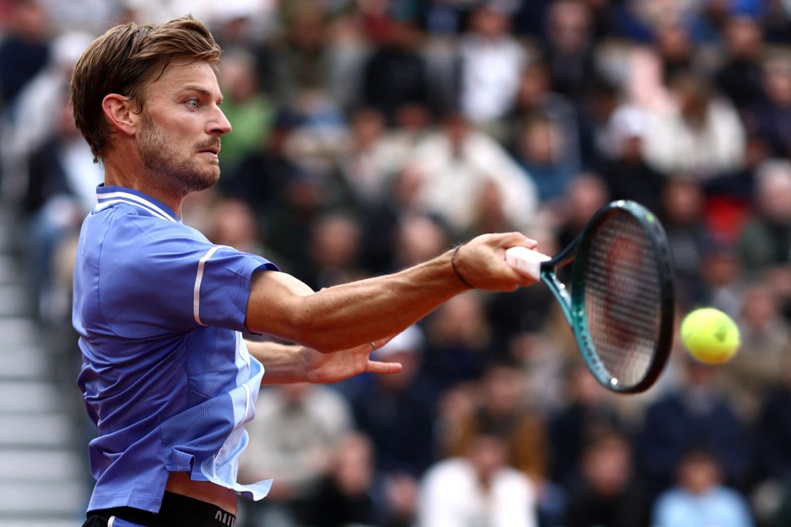 Goffin said a spectator spat gum at him during his first round victory over Giovanni Mpetshi Perricard.