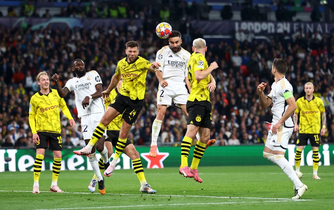 Dani Carvajal scored Real Madrid's opener with a brilliant header.