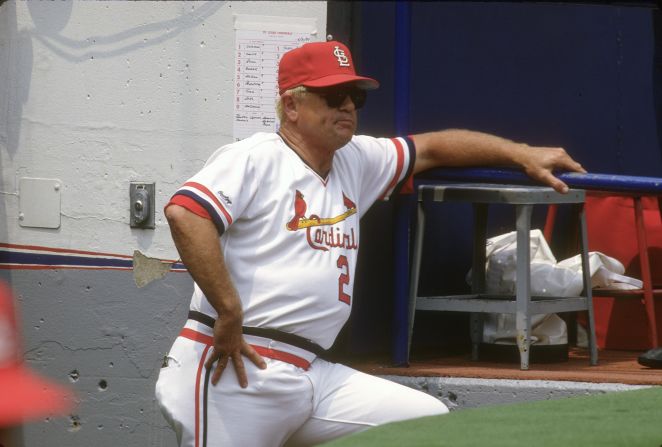 <a href="https://www.cnn.com/2024/04/16/sport/whitey-herzog-cardinals-dies" target="_blank">Whitey Herzog</a>, the Baseball Hall of Famer who managed the St. Louis Cardinals to the 1982 World Series title with a style of play known as "Whiteyball," died at the age of 92, his family announced via the Cardinals on April 16.