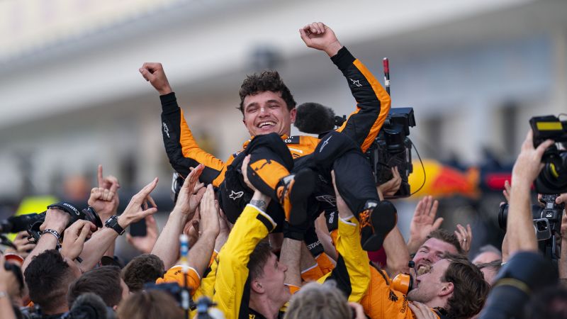 Lando Norris claims first win of F1 career, storming to victory at Miami Grand Prix in front of star-studded crowd