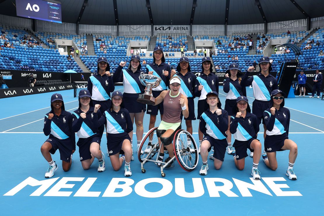 De Groot won her 13th grand slam in a row at the Australian Open.