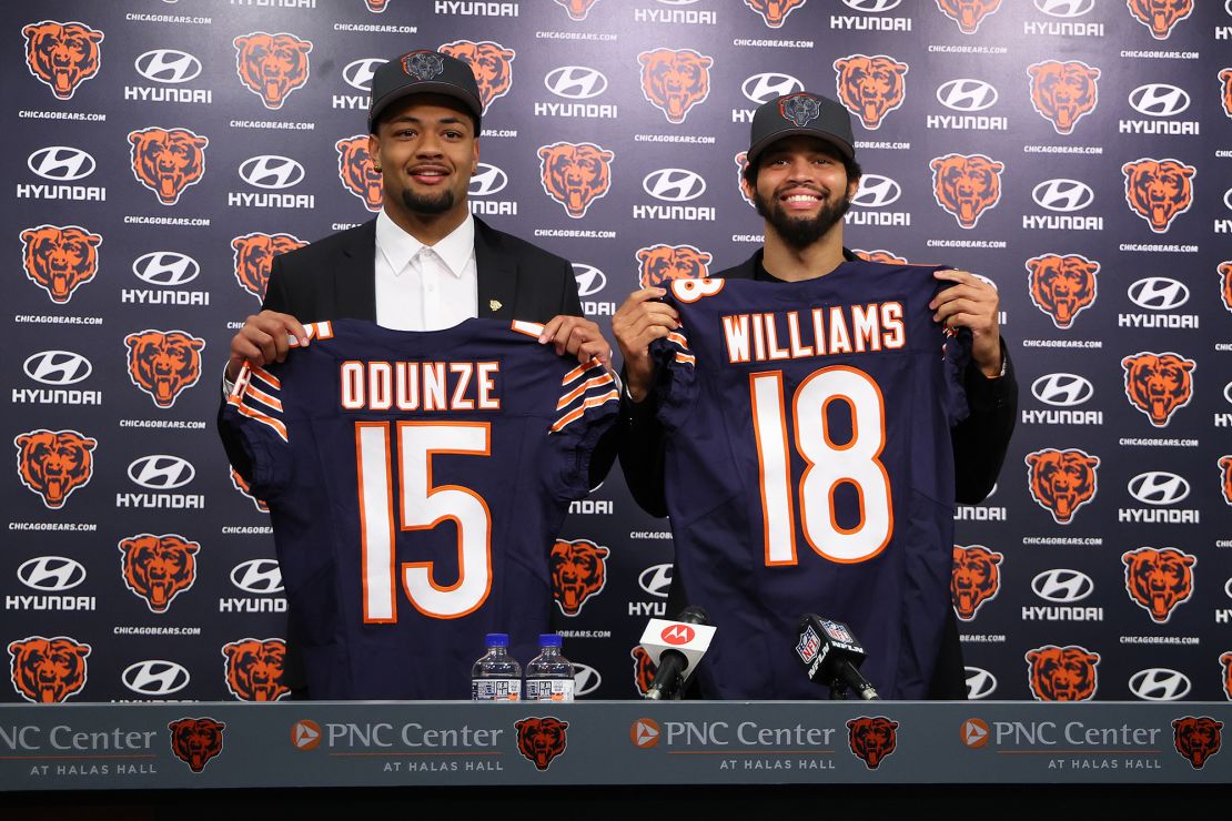 The Bears owned two top-10 selections in 2024 draft, using the ninth pick on Washington wideout Rome Odunze.