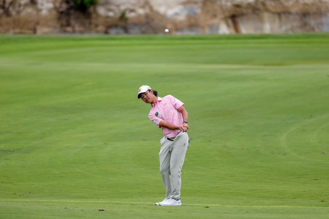 Kris Kim was introduced to golf by his mother.