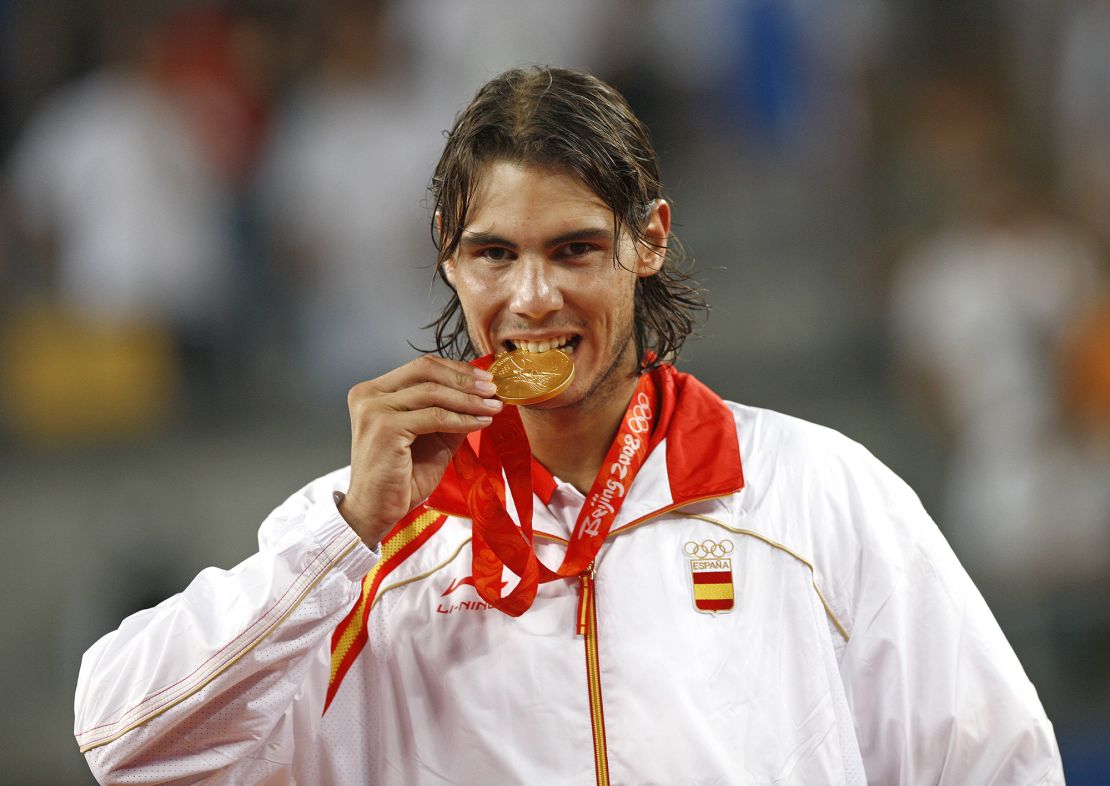 Nadal won singles gold at Beijing 2008.