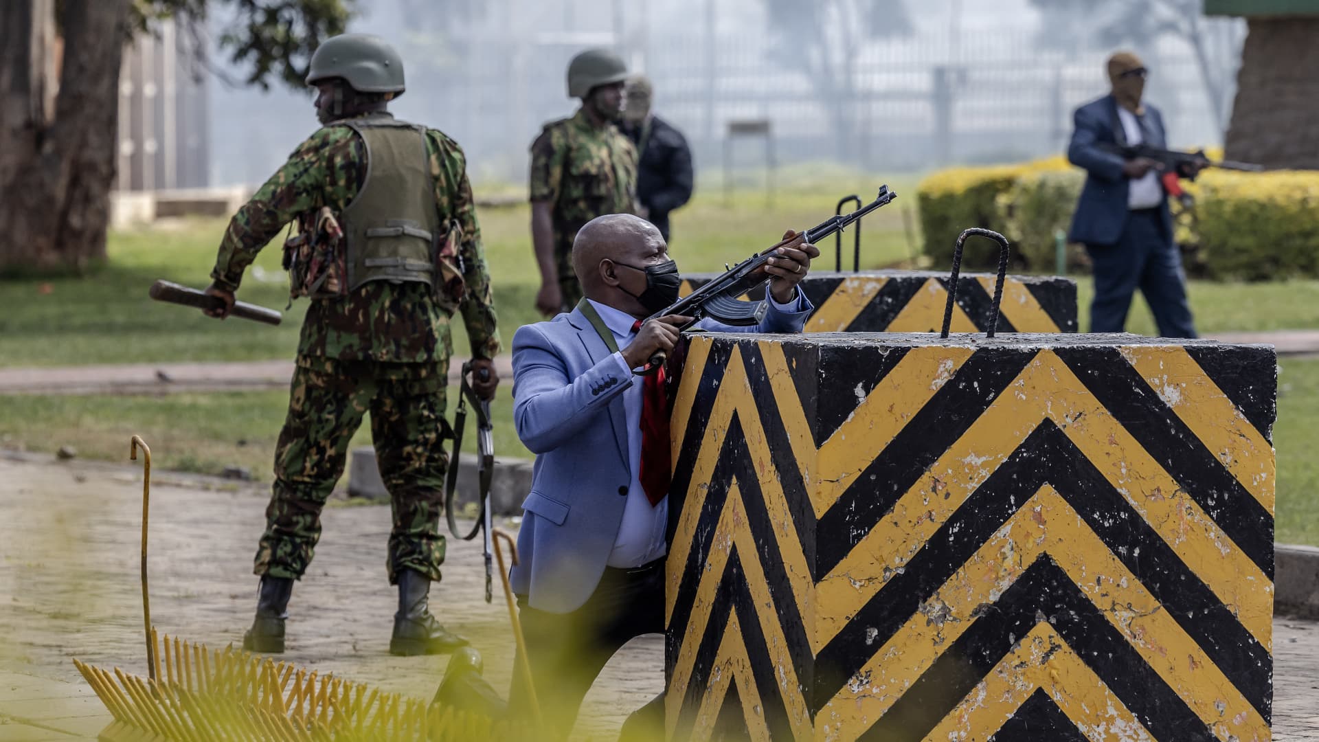 Pictures show police clashing with anti-tax protesters in Kenya’s capital