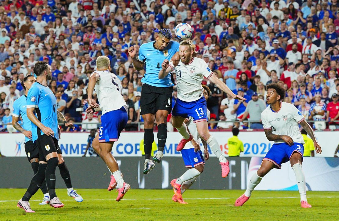 Uruguay looked the better side throughout its match against the US.