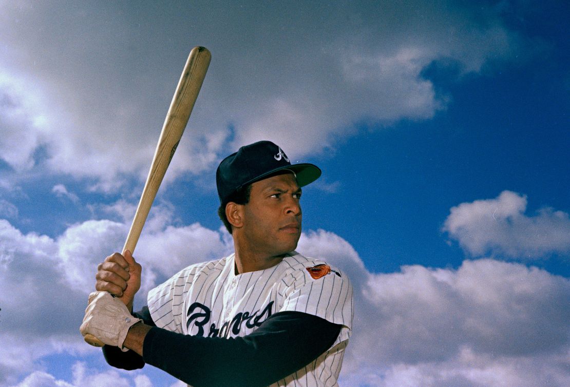 Orlando Cepeda, then a player for the Atlanta Braves, poses for a photo in 1970.