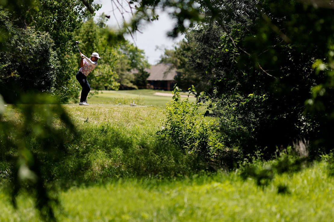 It's been a long climb to reach the top for Mack, pictured in action at the 2023 Blue Cross and Blue Shield of Kansas Wichita Open -- an event on the Korn Ferry Tour -- at Crestview Country Club in Wichita, Kansas.